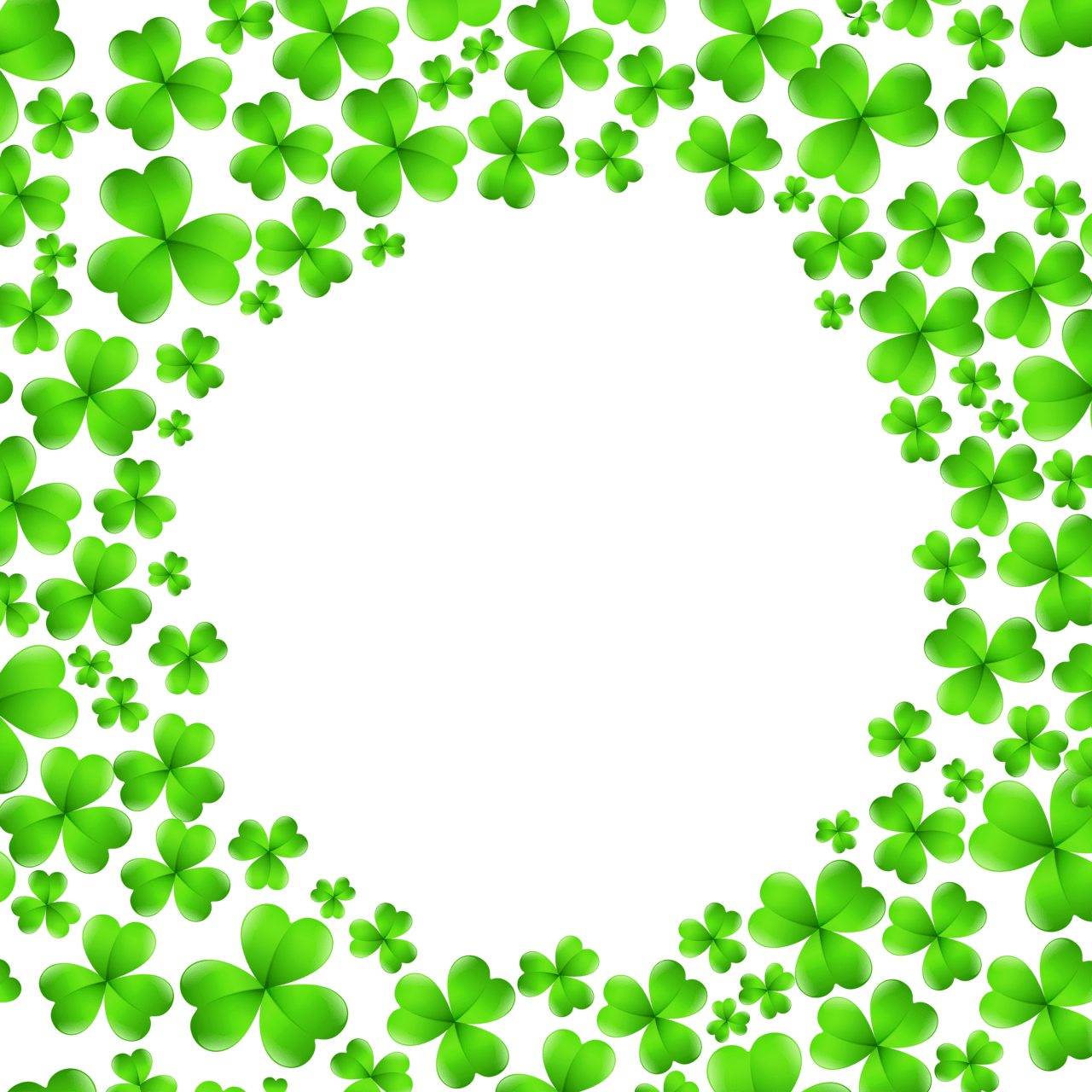 Leaf clover st patrick day shamrocks decoration clipart image