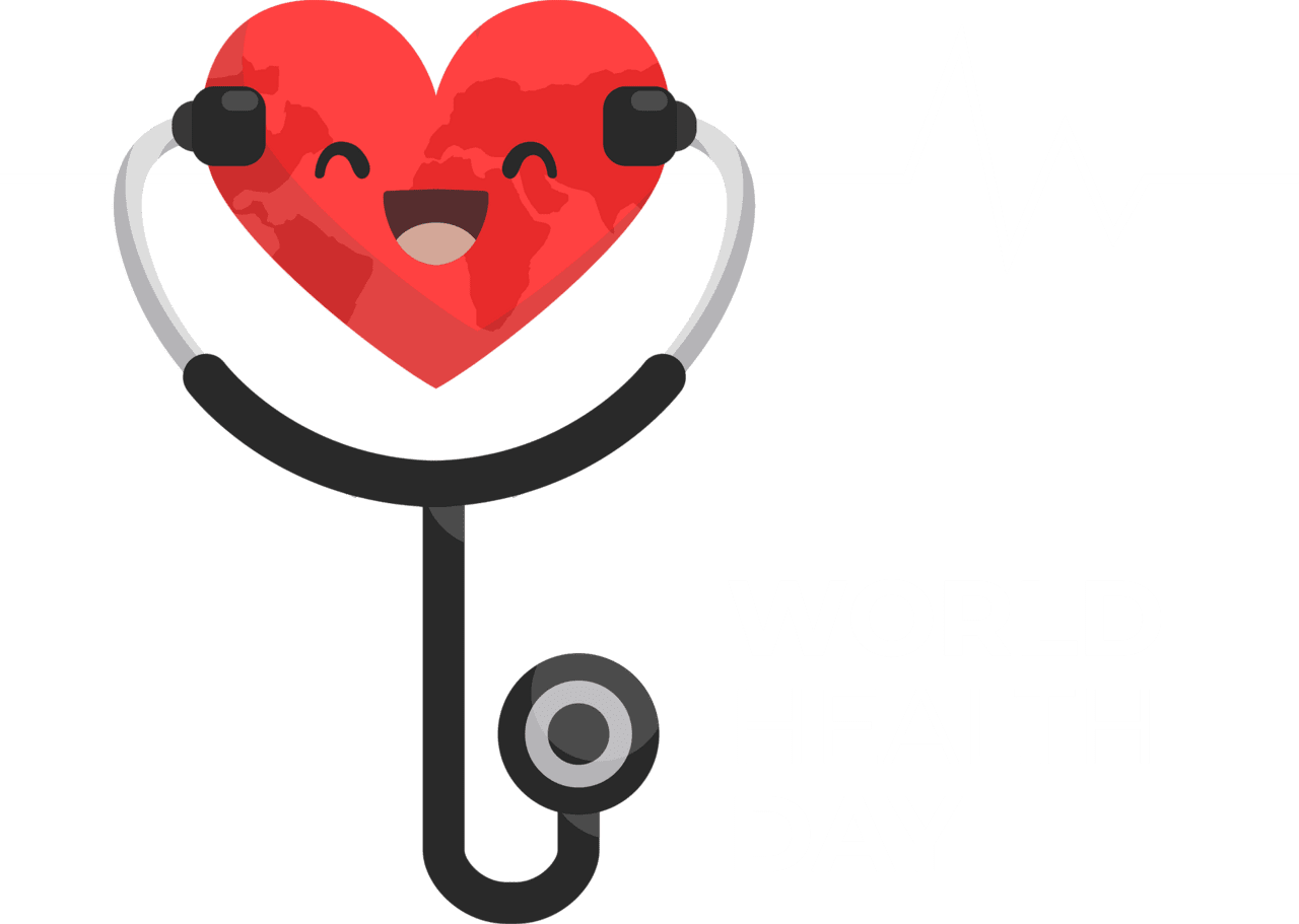 Stethoscope heart day vector clipart