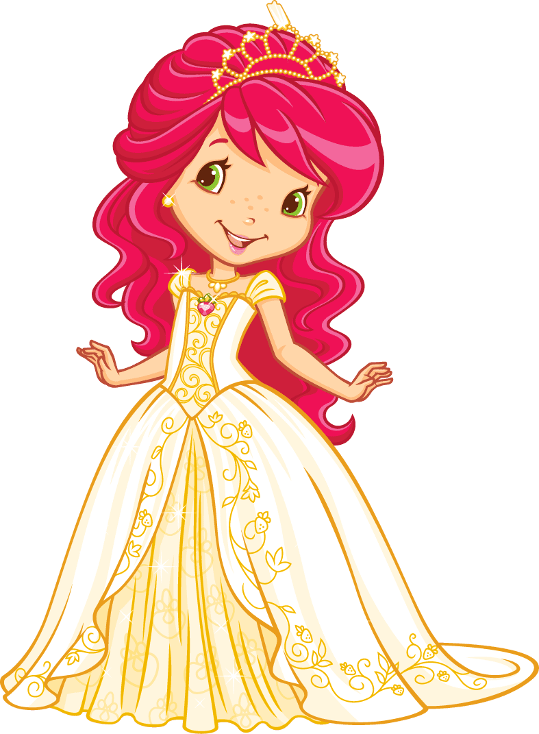 Cheerleader strawberry shortcake image clipart