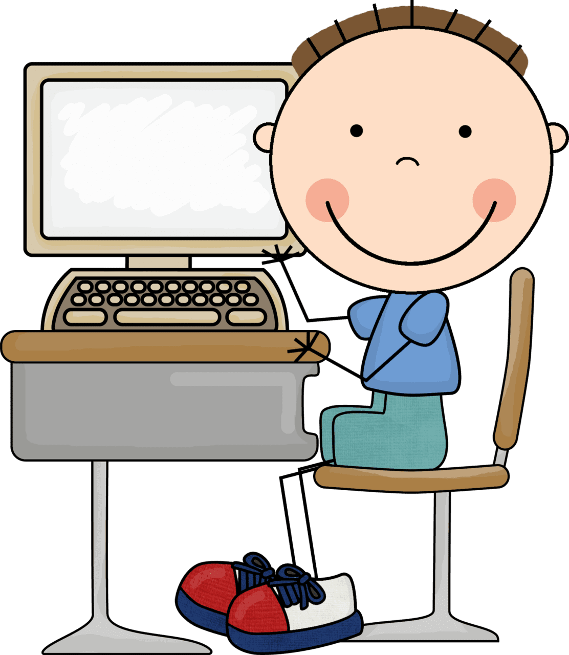 Computer child puter clipart clip art