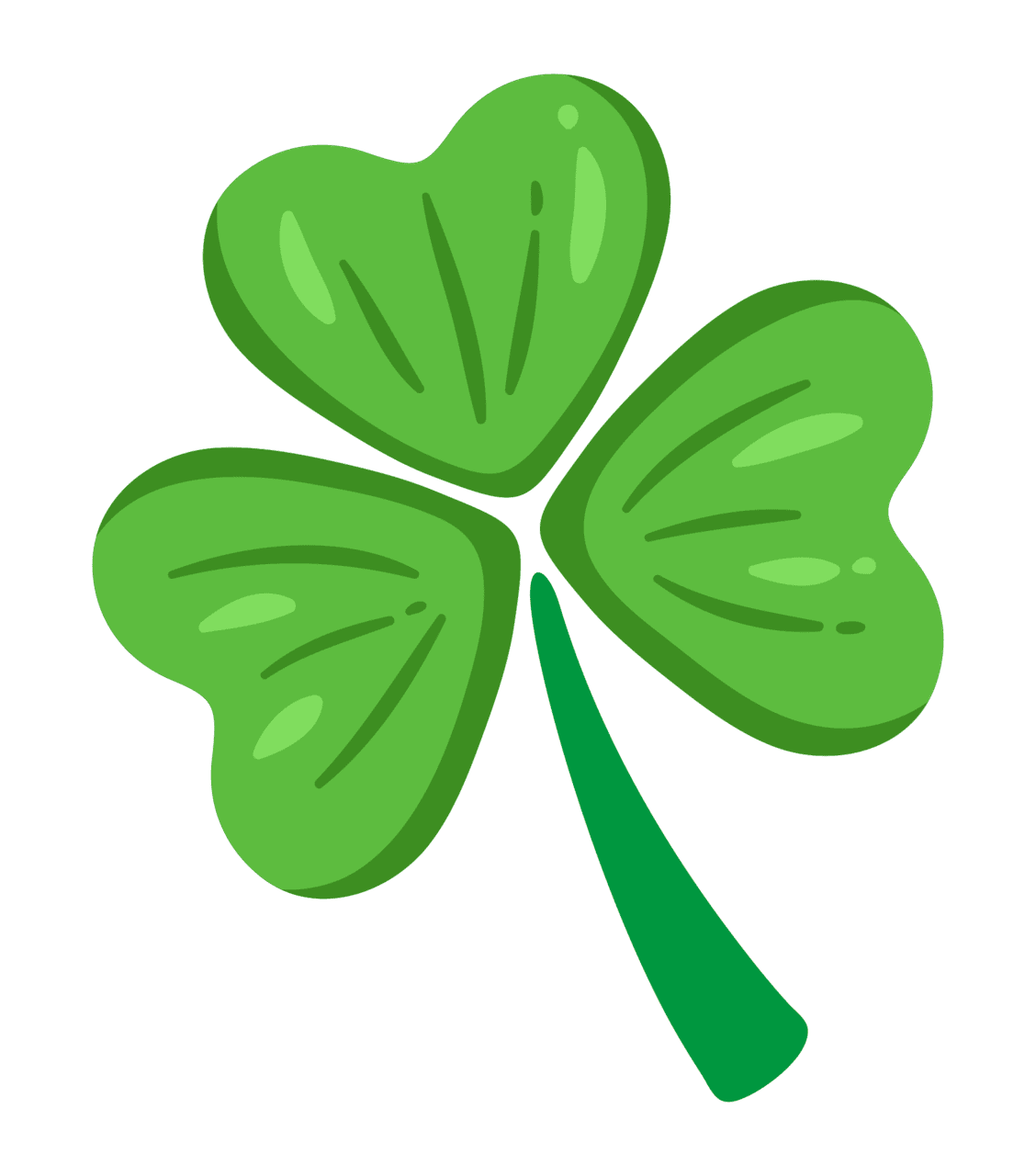 Shamrock clipart printables printablee vector