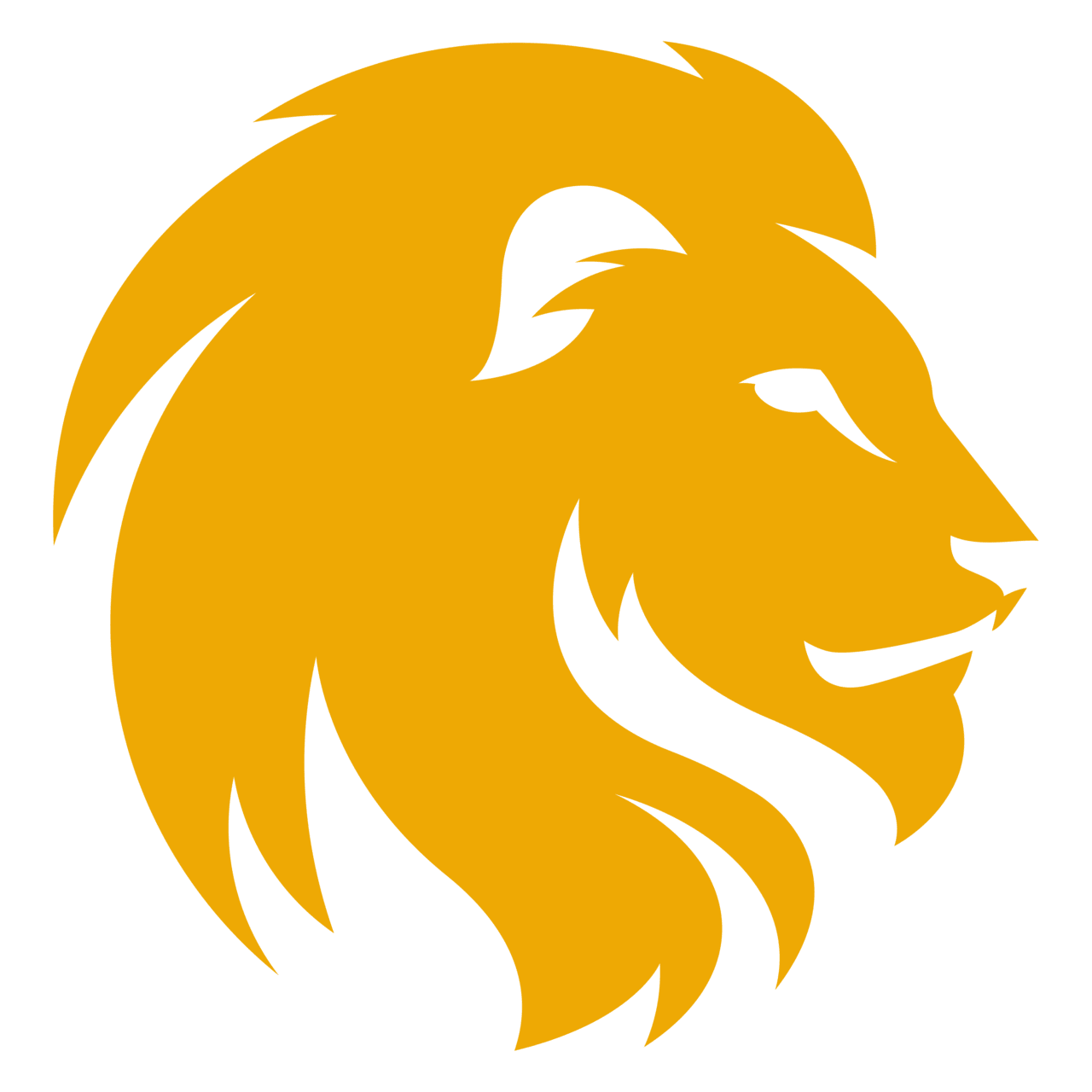 Lion face logo clipart