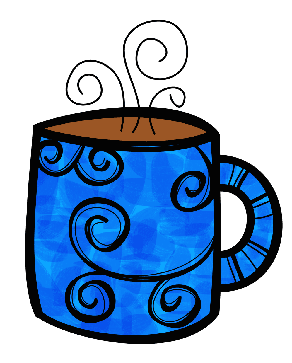 Coffee cup pin page clipart picture 3