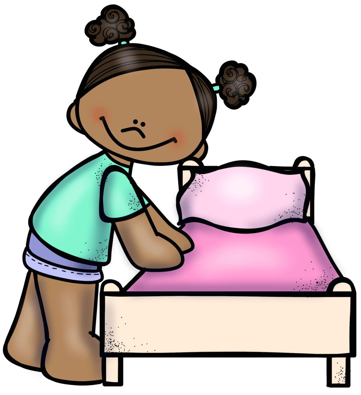 Bed pin page clipart image 3