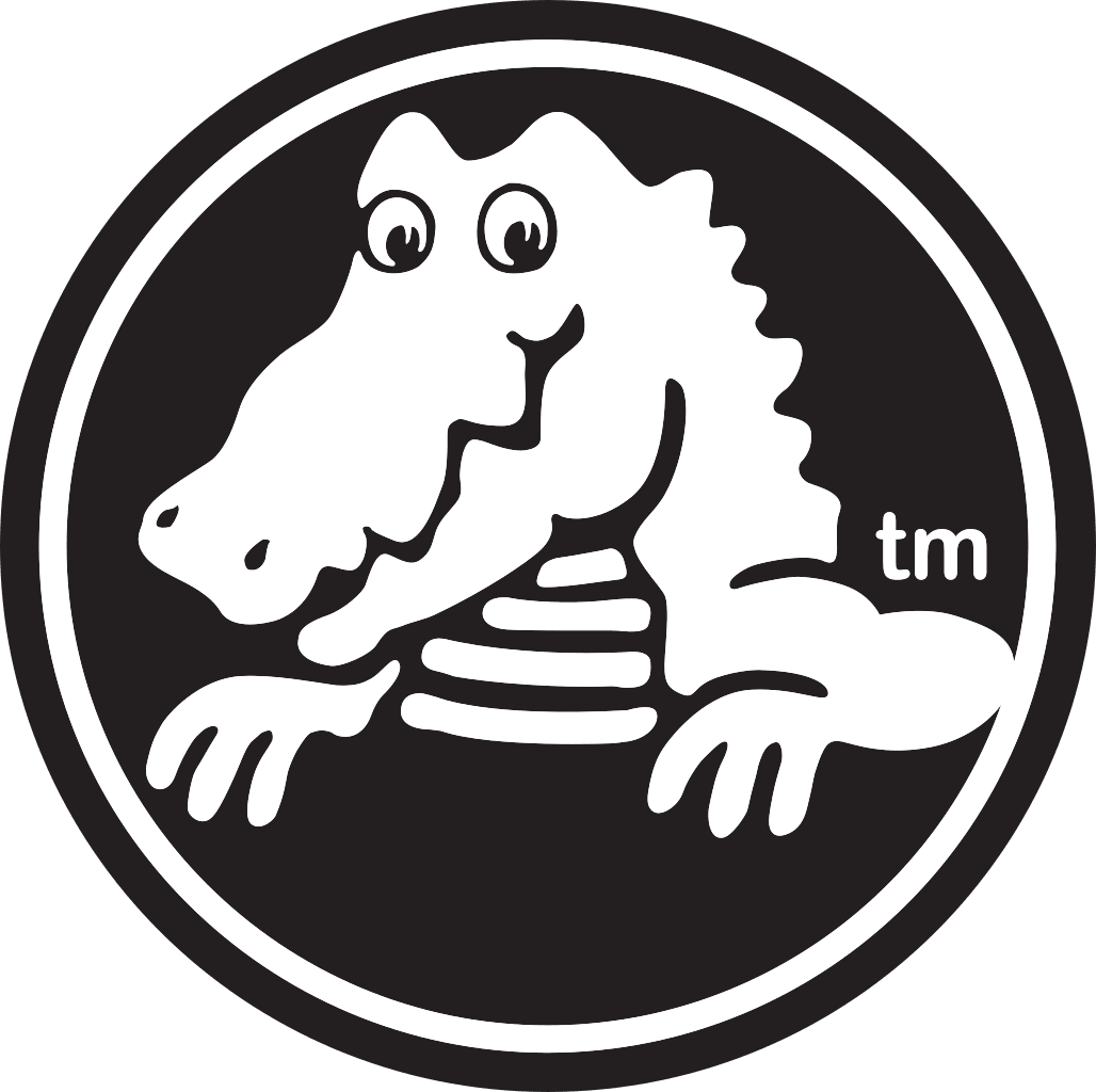 Alligator crocs crocodile logo stic clipart