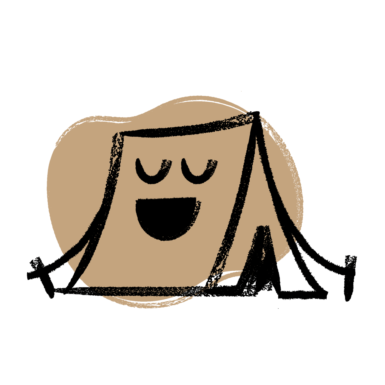 Camping nomady close to nature campsites and shelters clipart transparent