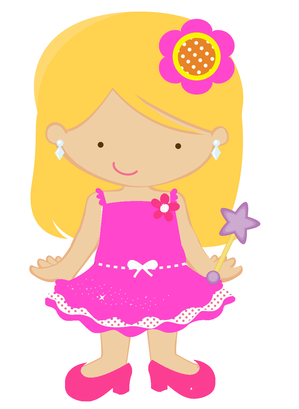 Barbie clipart digital vector