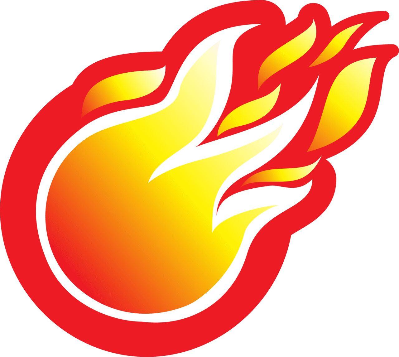 Flame fire clipart image 2