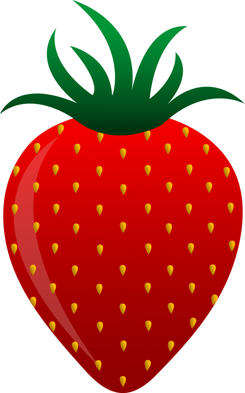 Fruit strawberry clipart vector