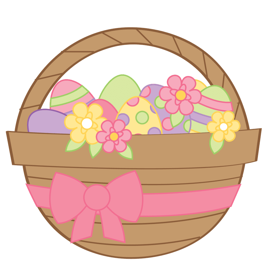 Egg easter basket ideas and crafts clipart vector