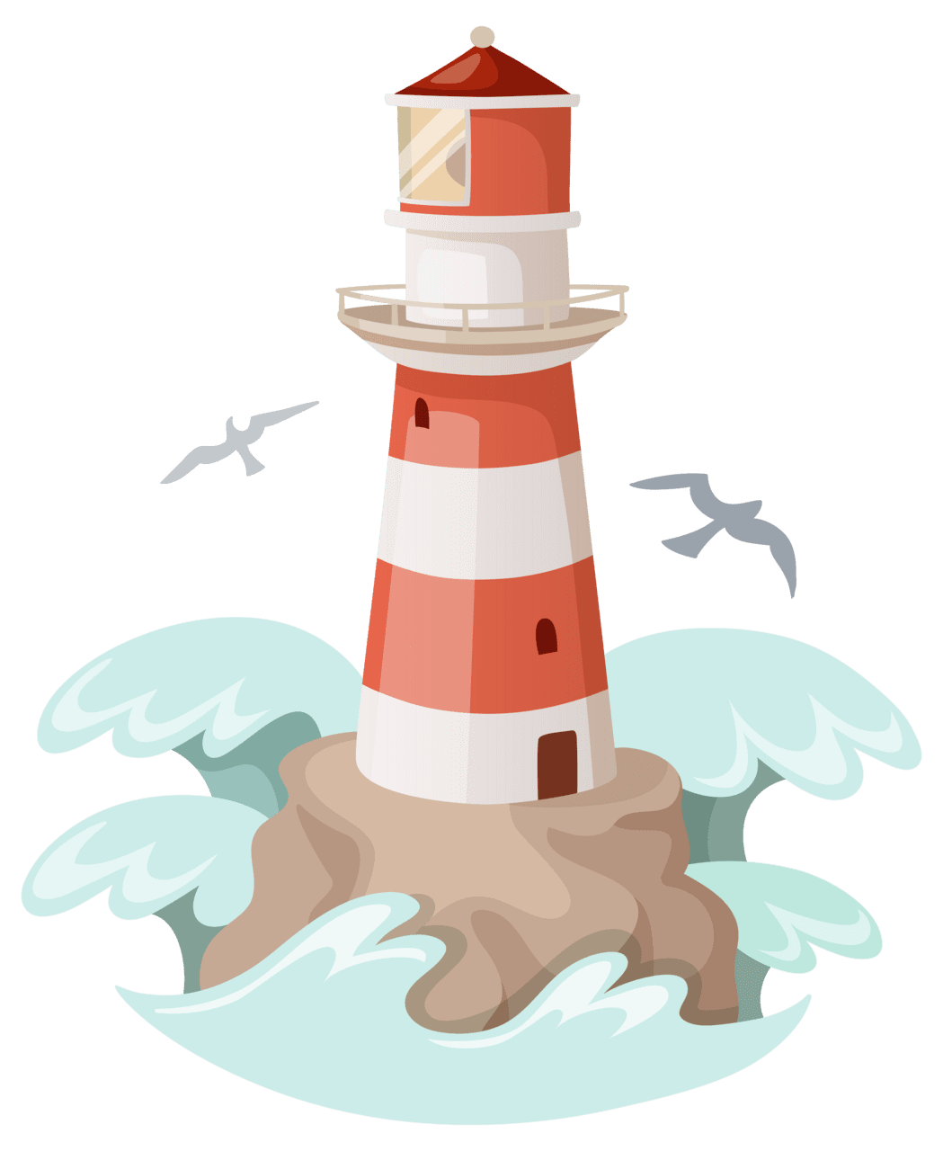 Home lighthouse clipart image 2