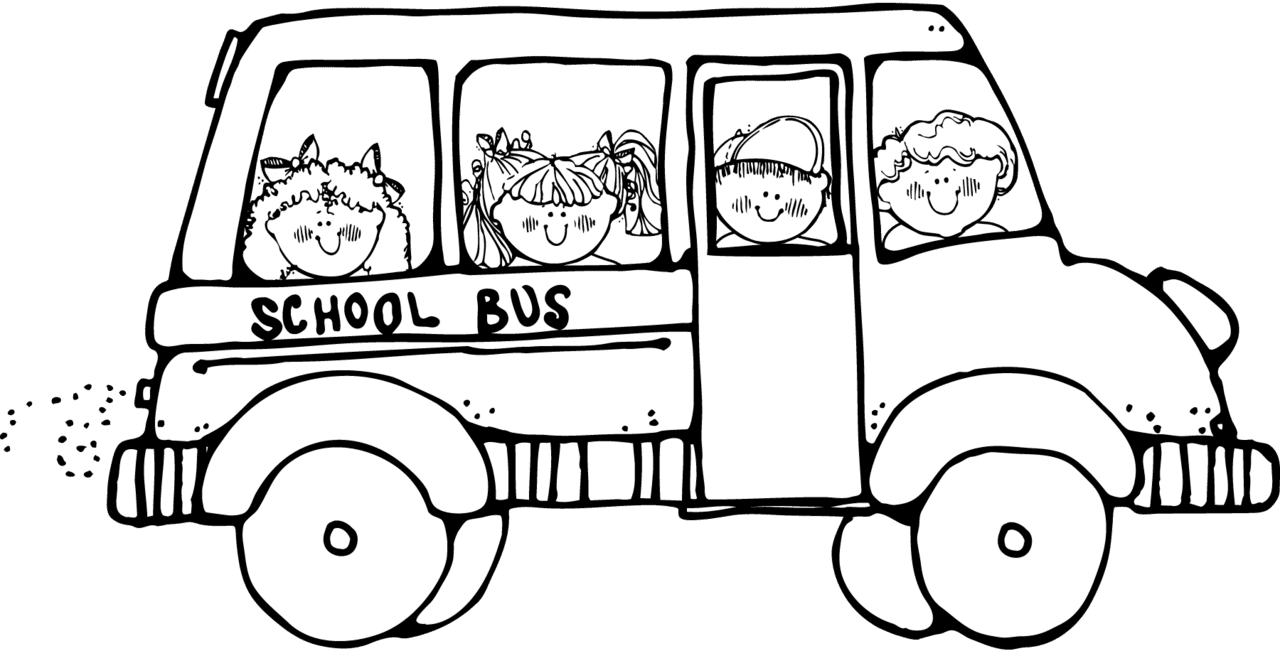 School bus pin page clipart background