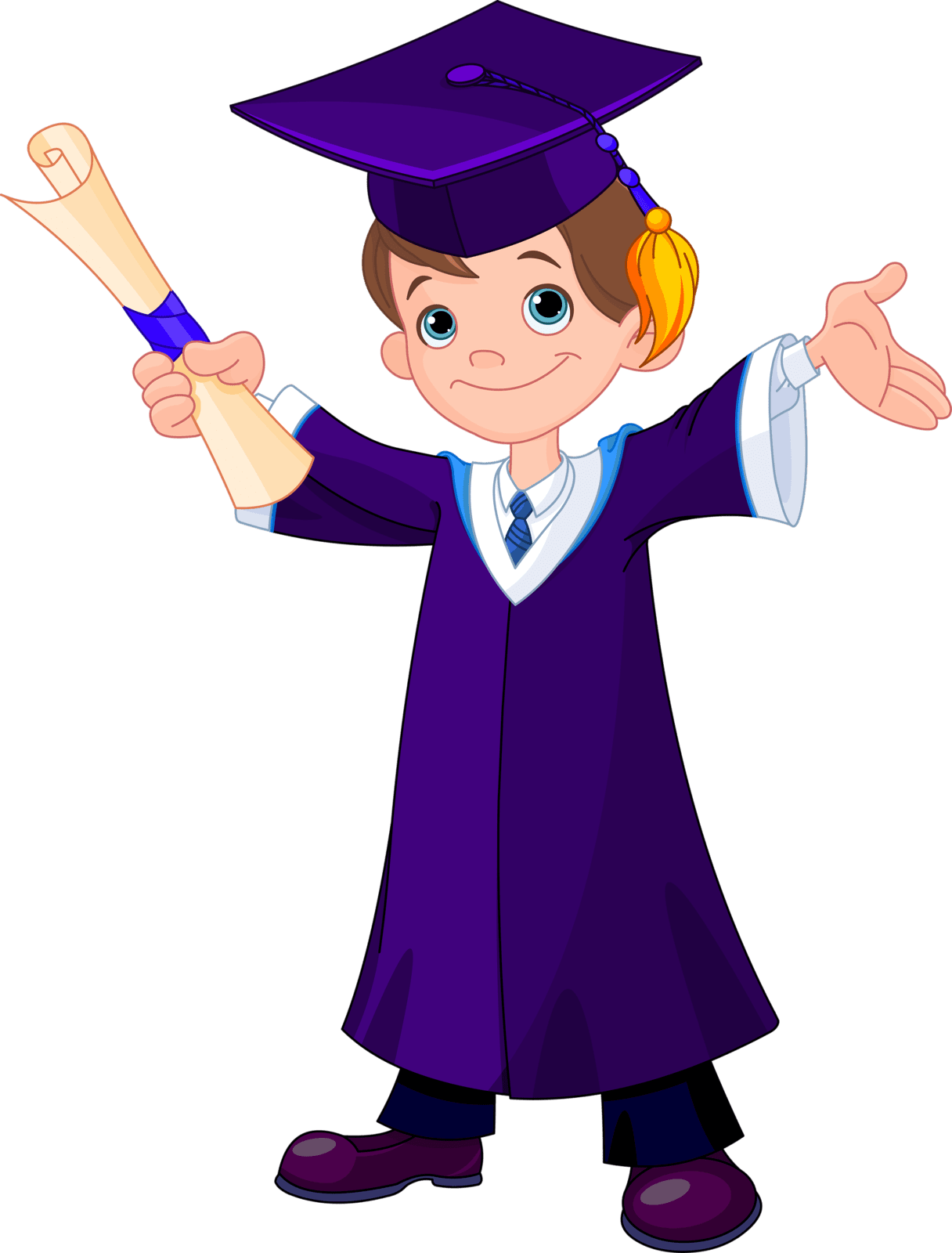 Graduation cap pin page clipart image 3