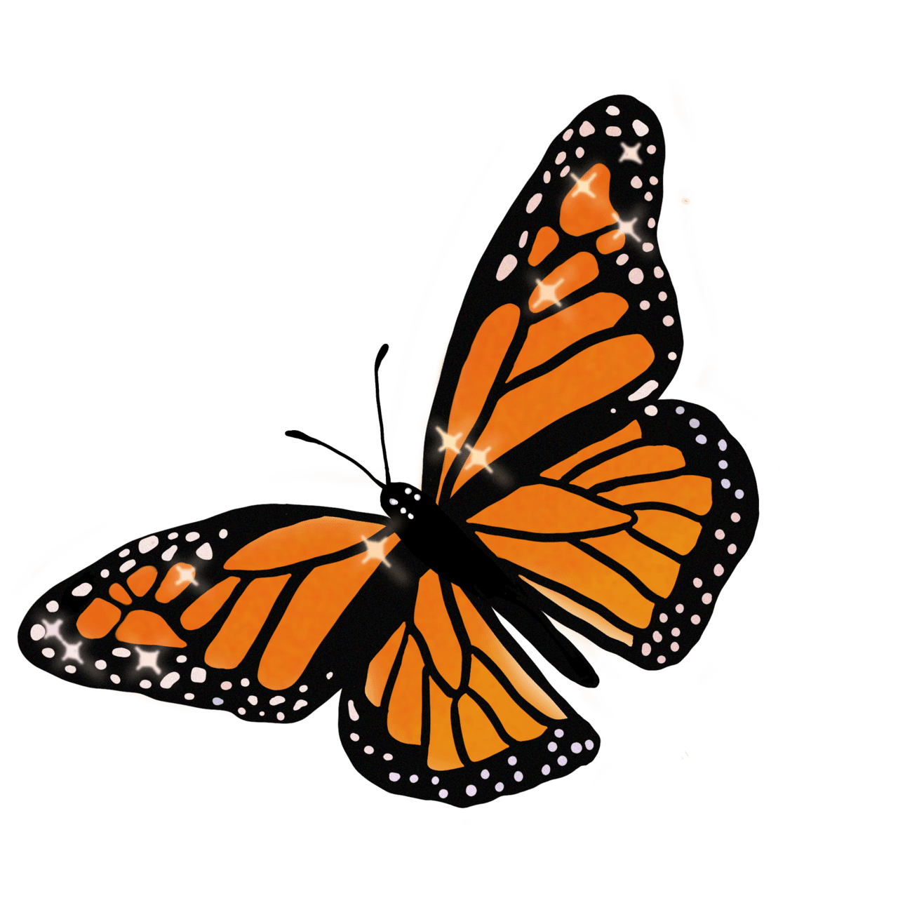 Sunflower vsco butterfly clipart background