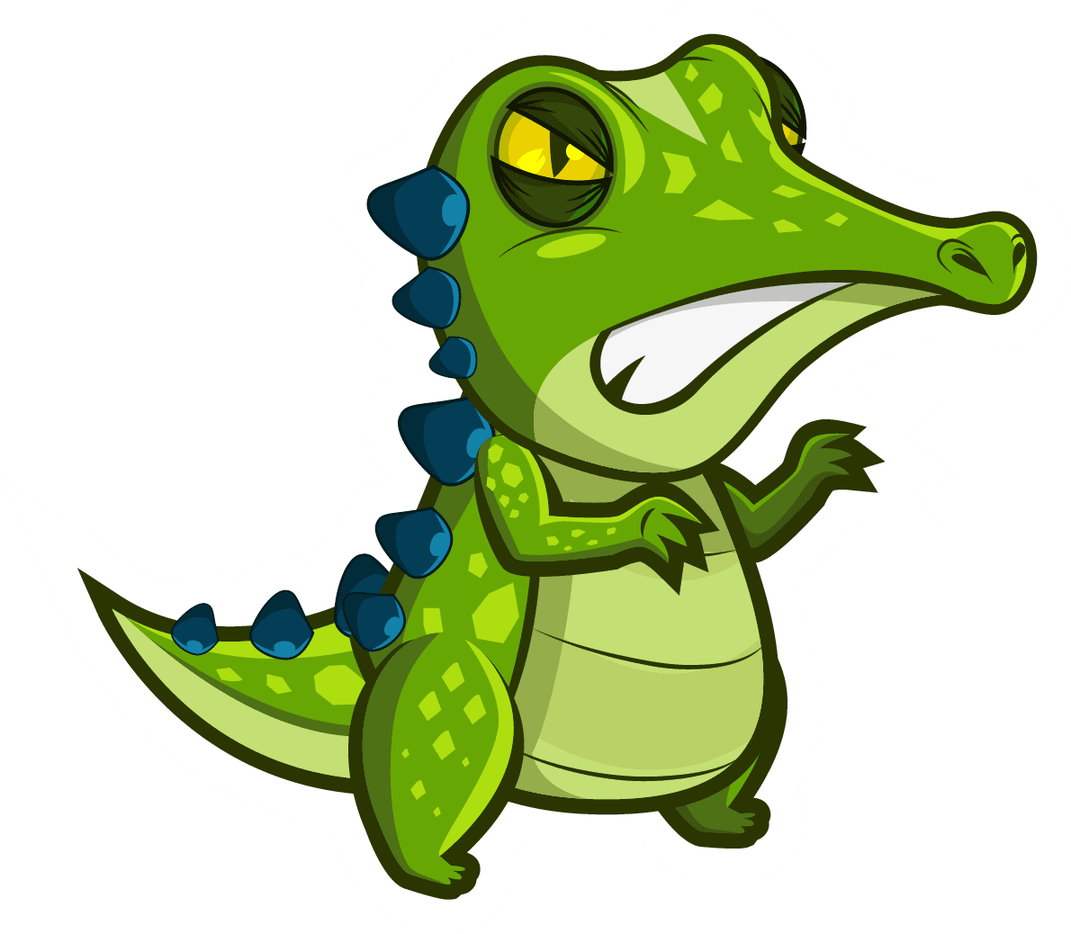 Alligator page clipart background