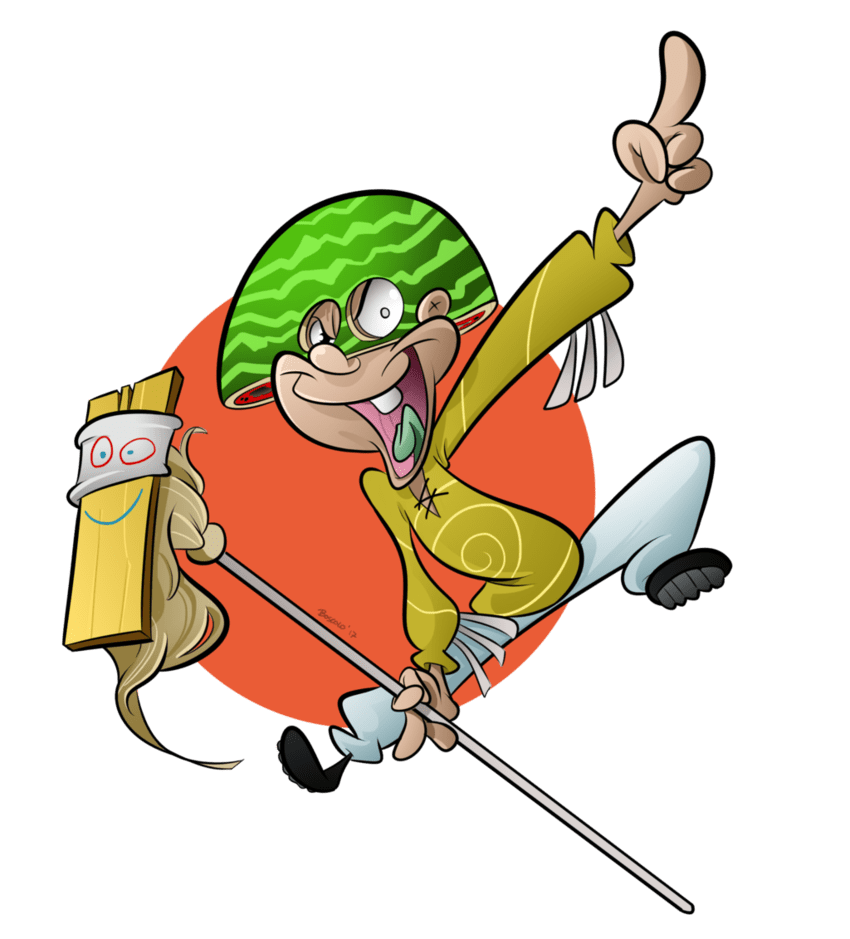 Golf captain melonhead by bosko icartist deviantart clipart background