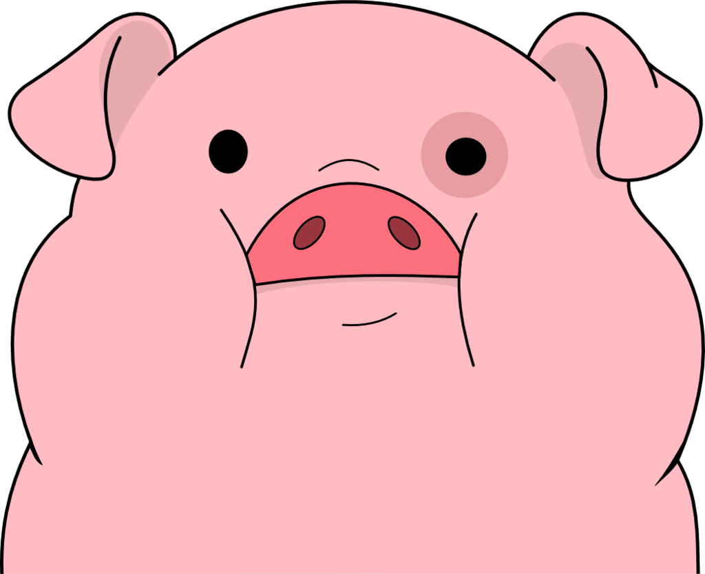 Pig pin page clipart photo 2