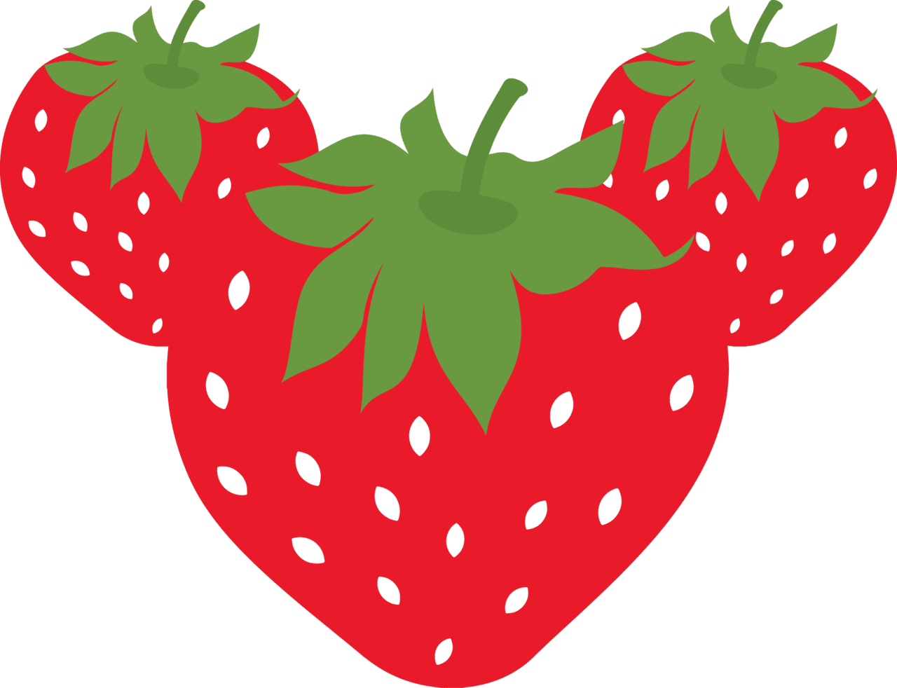 Strawberry pin page clipart image