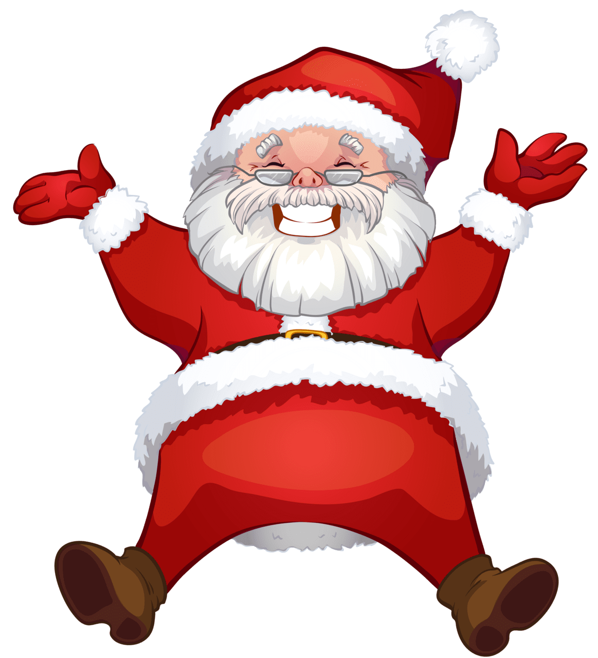 Holiday festive santa claus clipart high quality images