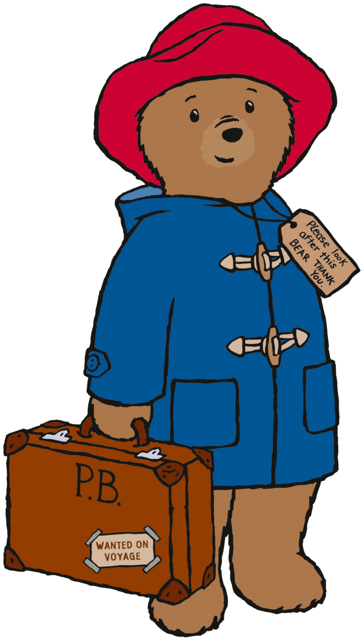 Paddington brown portrait bear party clipart photo