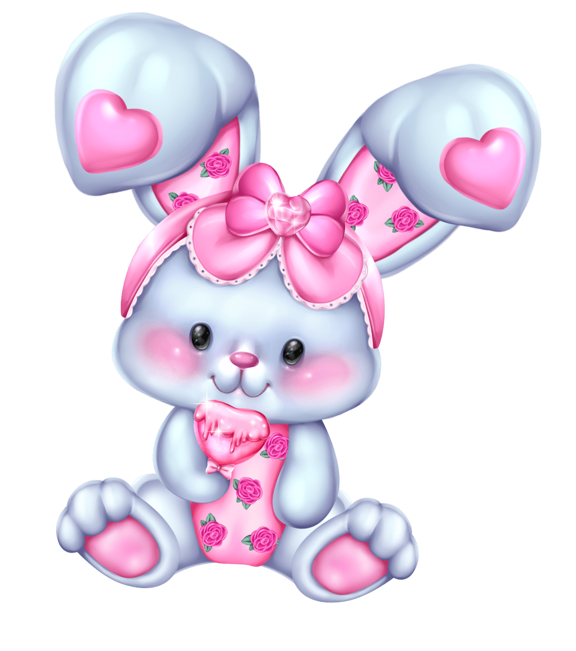 Easter bunny sweet jolie carte anniversaire de paques dessin ques clipart vector