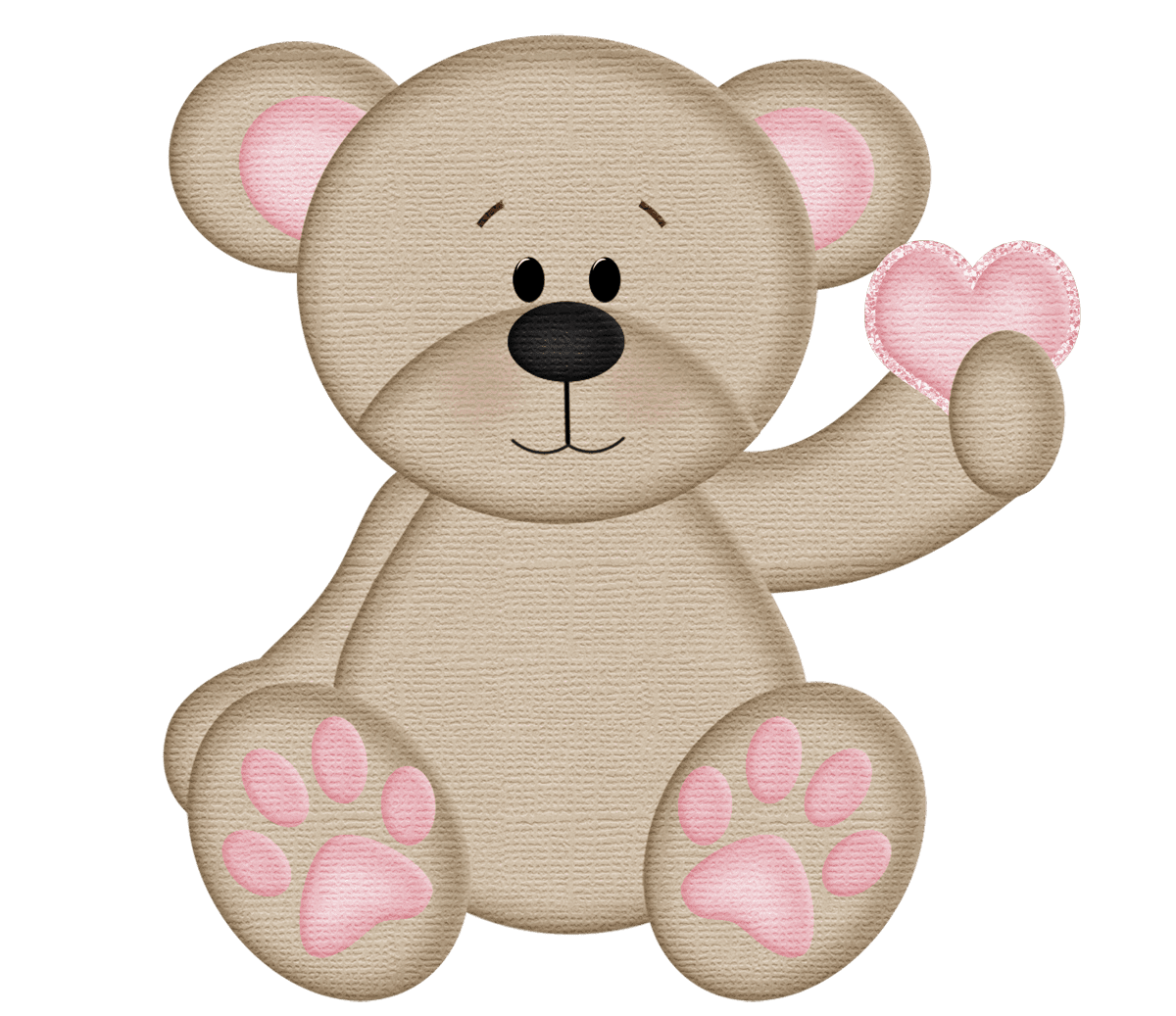 Teddy bear pin page clipart vector 7