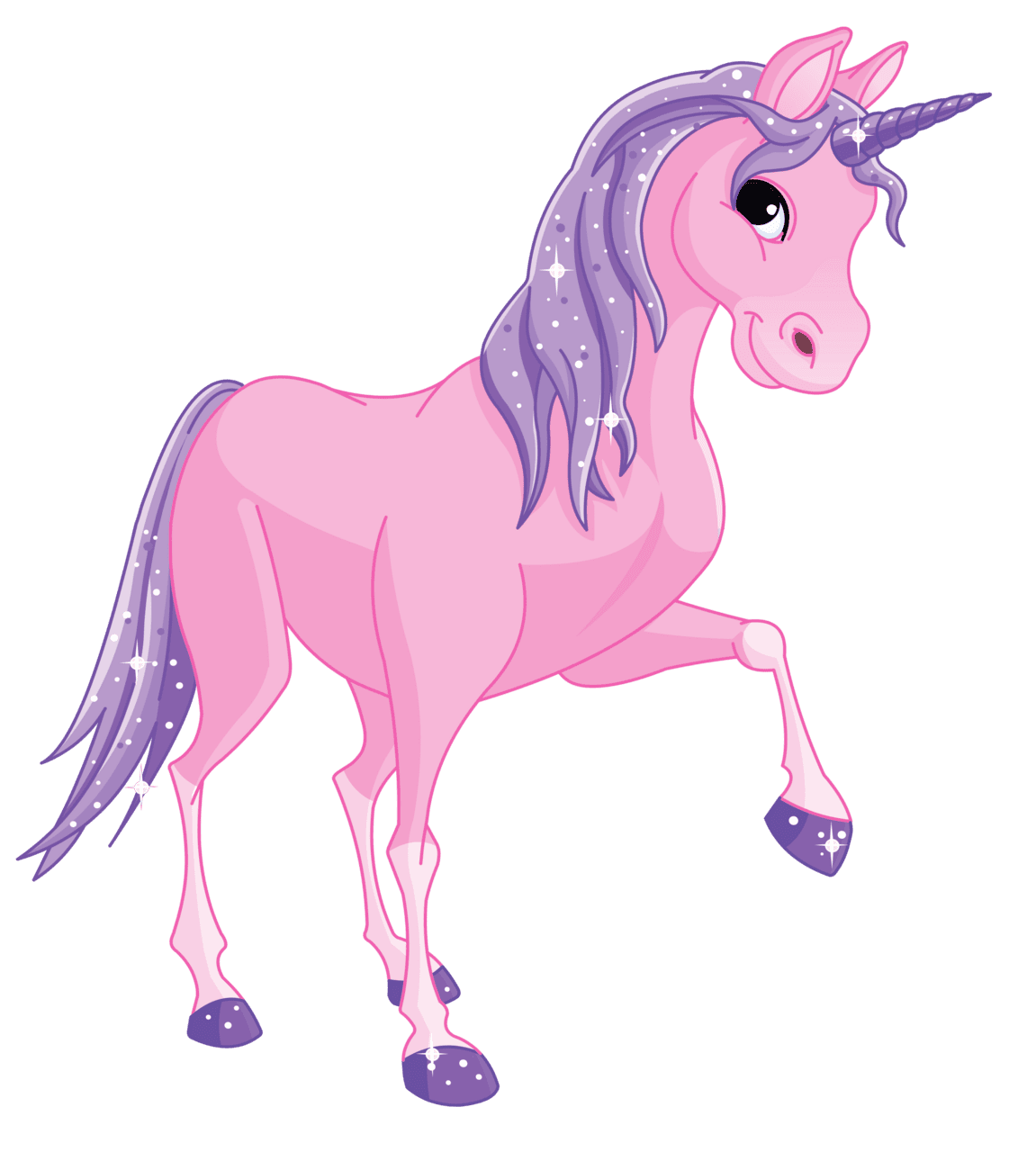 Unicorn cartoon clipart transparent