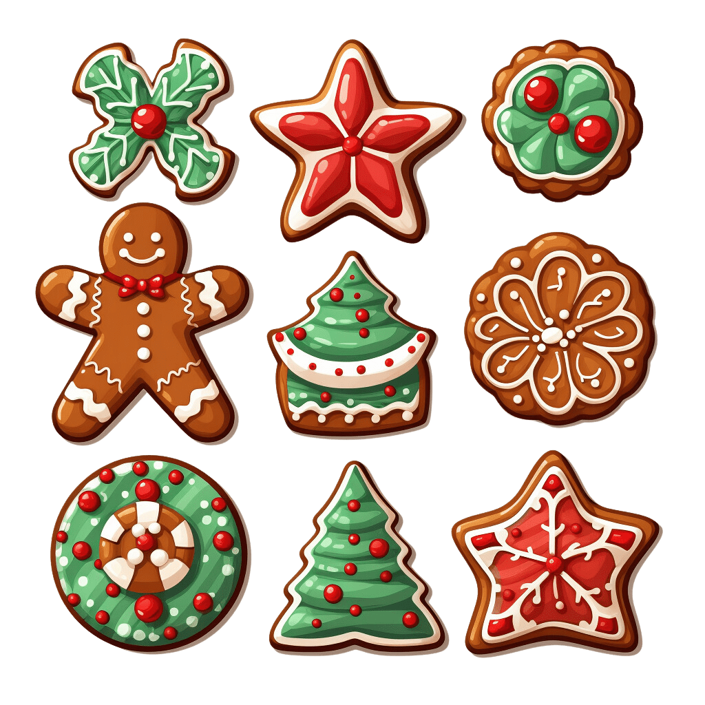 Christmas cookie clipart draw free