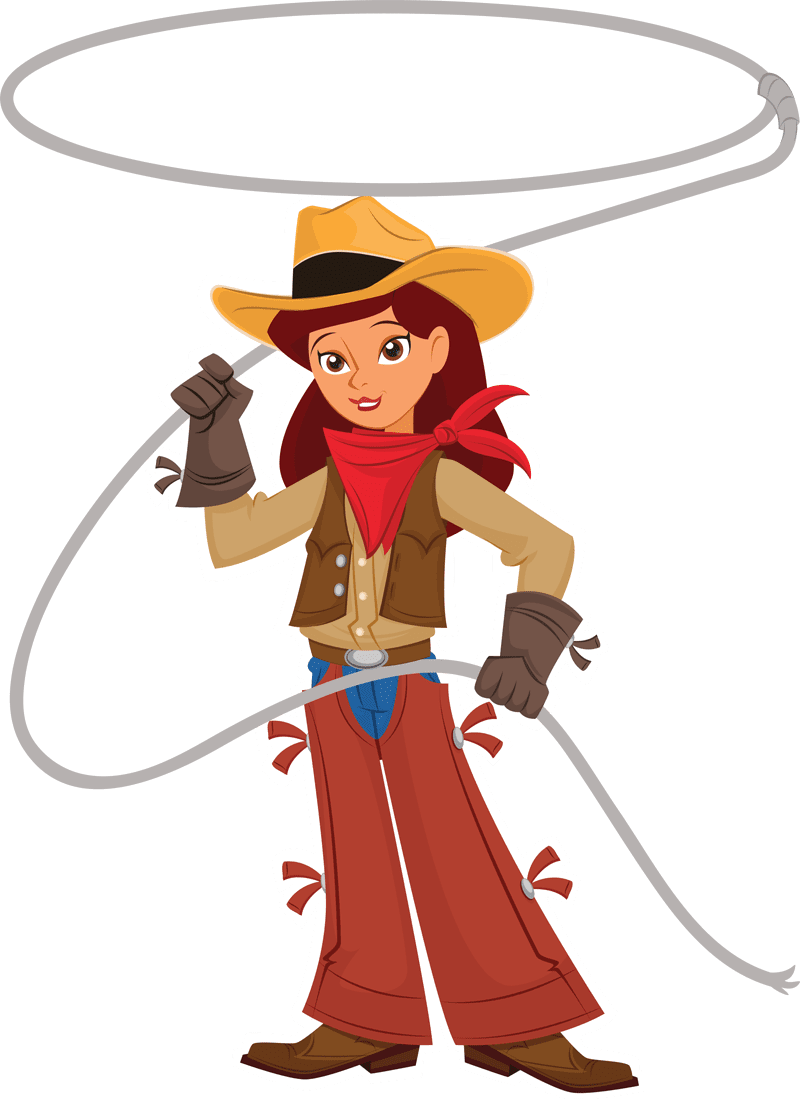 Cowboy hat lasso clipart free