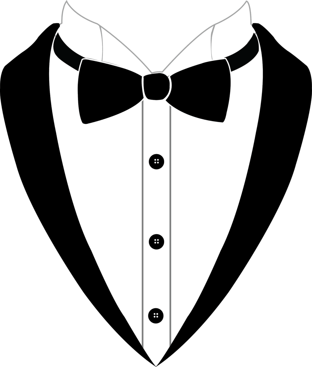 Banner collar draw tuxedo suit and bow tie clipart full size background