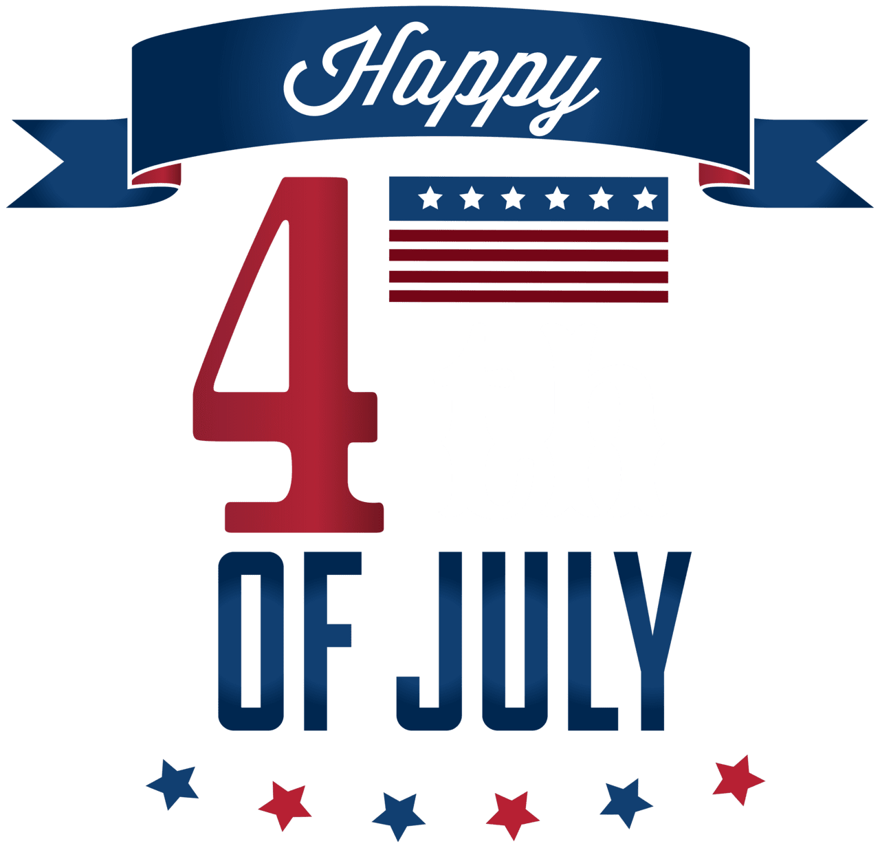 Happy holidays th july clipart image