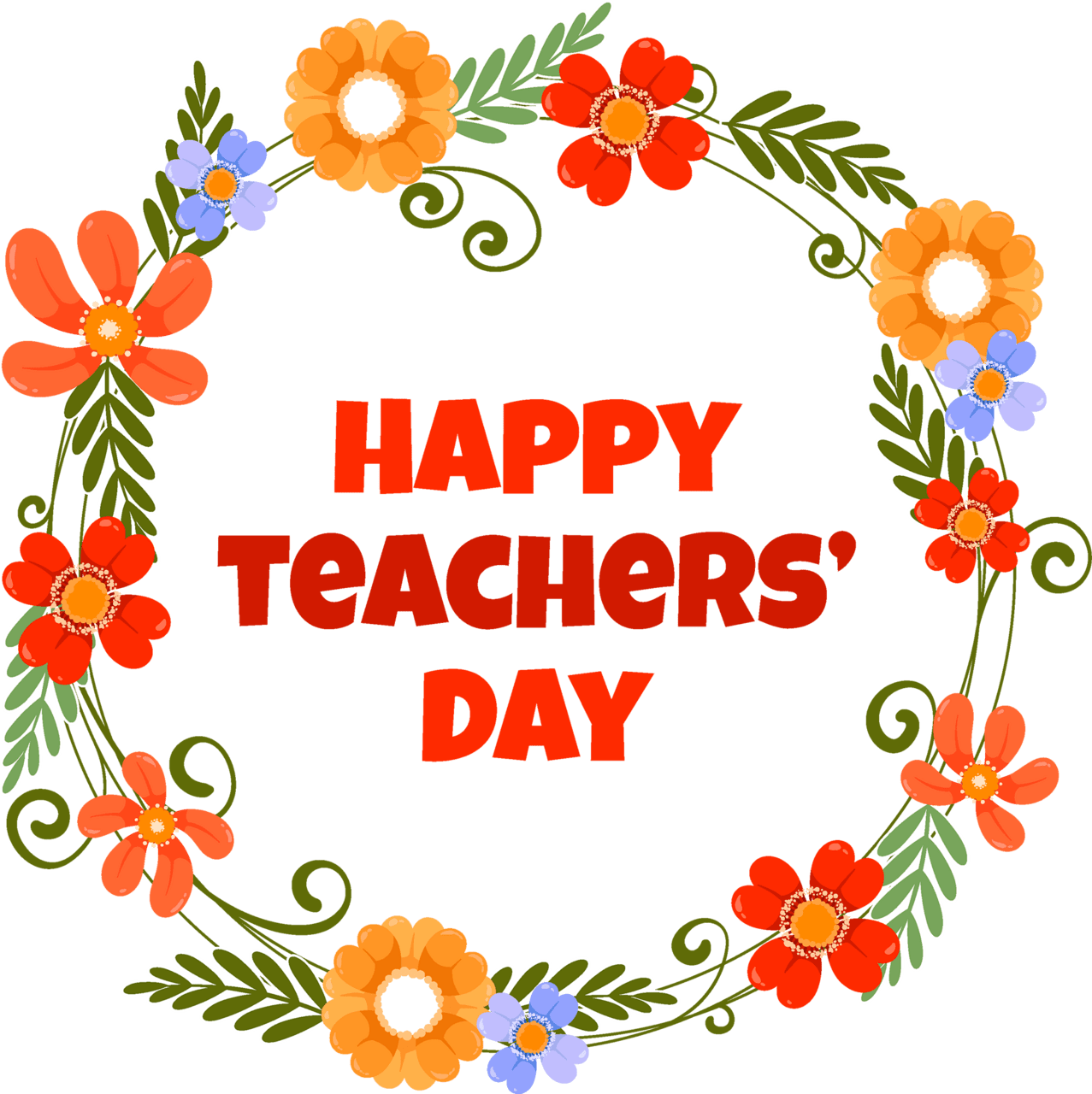 Happy holidays vector teacher day clipart teachers card greeting