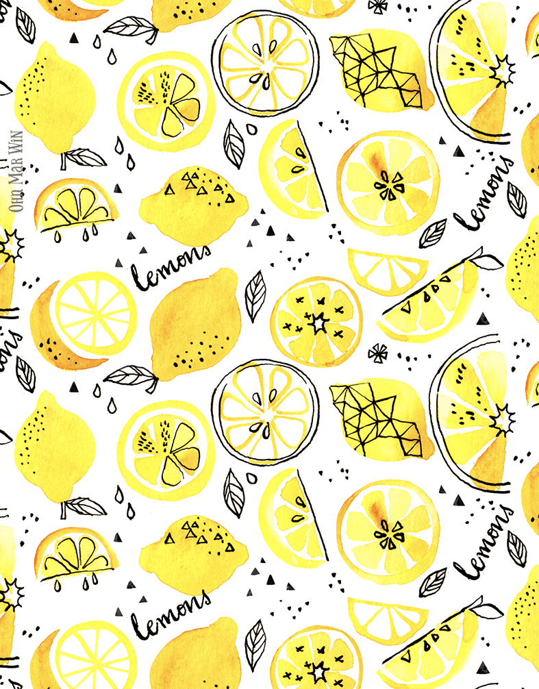 Zesty lemon clipart transparent