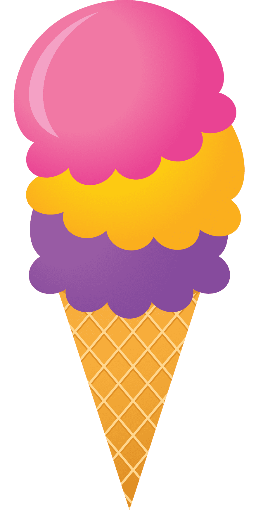 Ice cream pin page clipart image