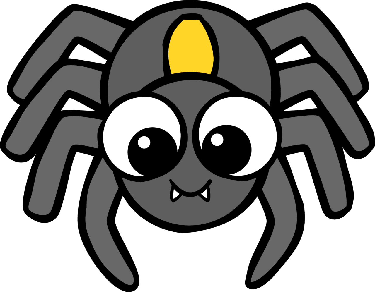 Cartoon halloween spider craft clipart image