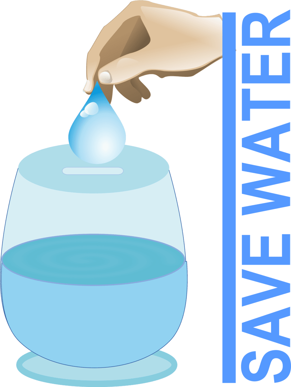 Save water clipart image