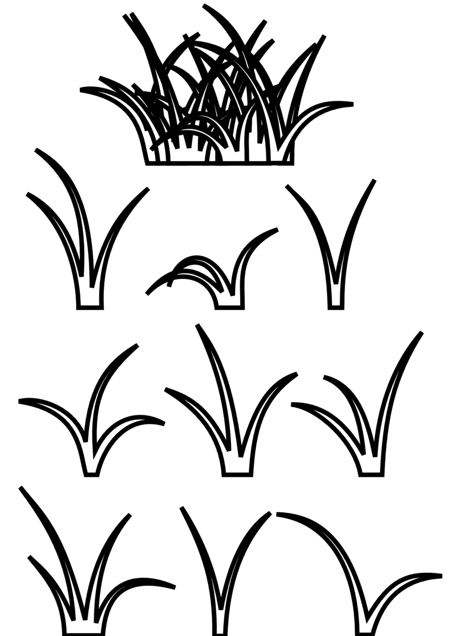 Grass pin page clipart background