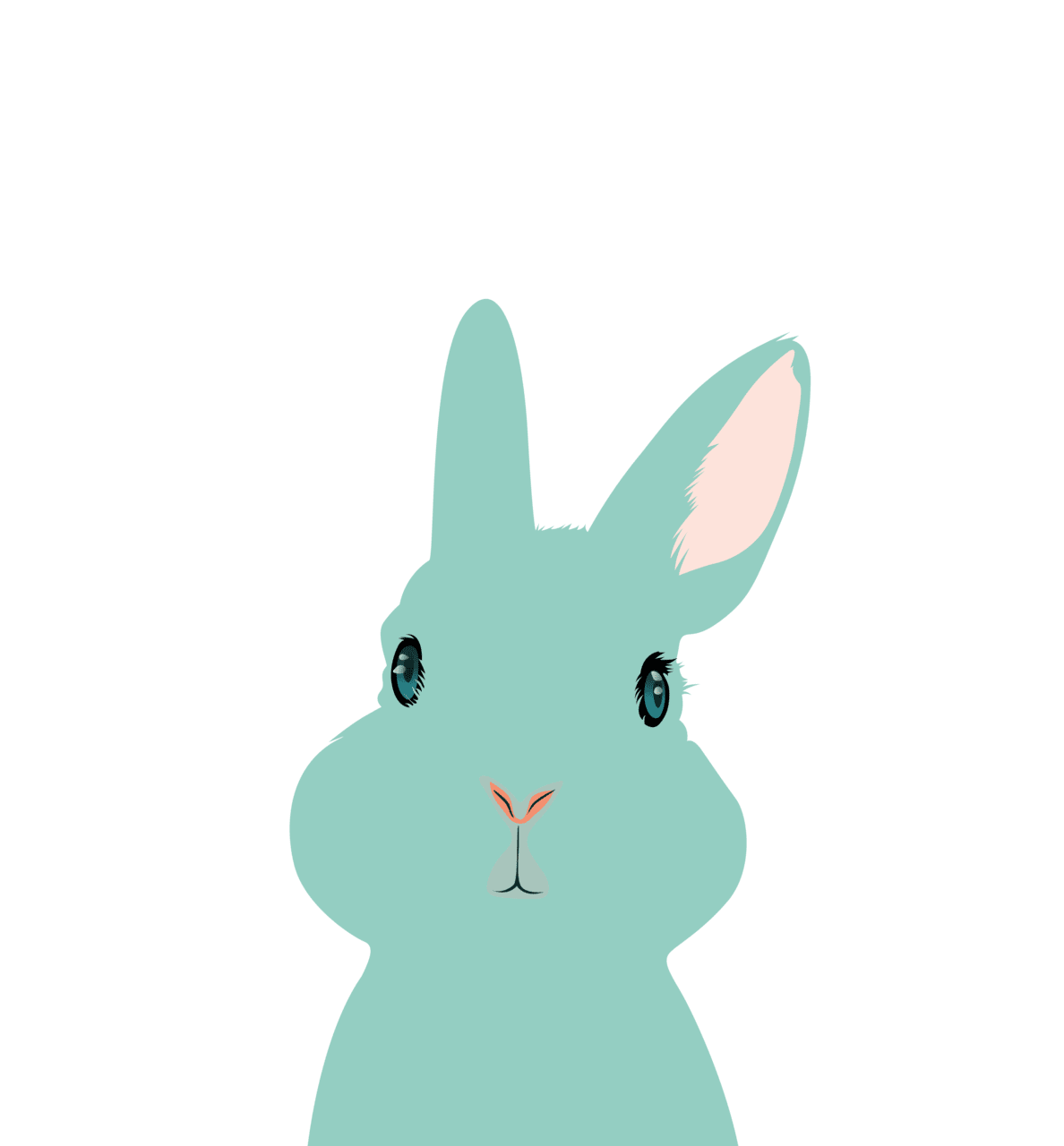 Rabbit vector steemit clipart