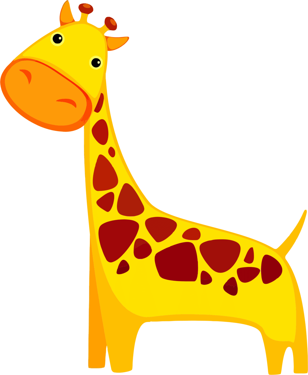 Cartoon giraffe by gdj clipart background