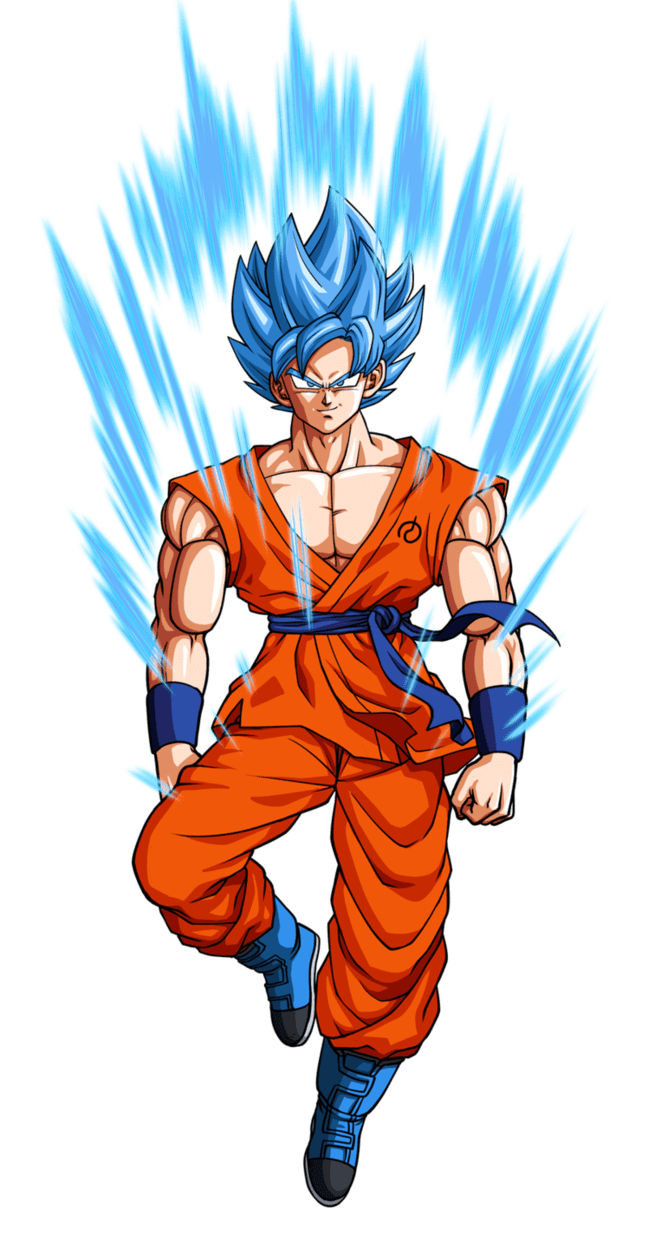 Dragon ball revival of new god songoku super manga anime clipart vector