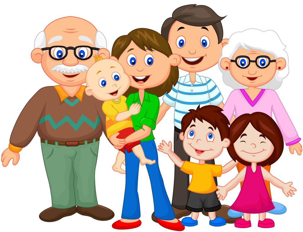 Friends family cartoon picture clipart