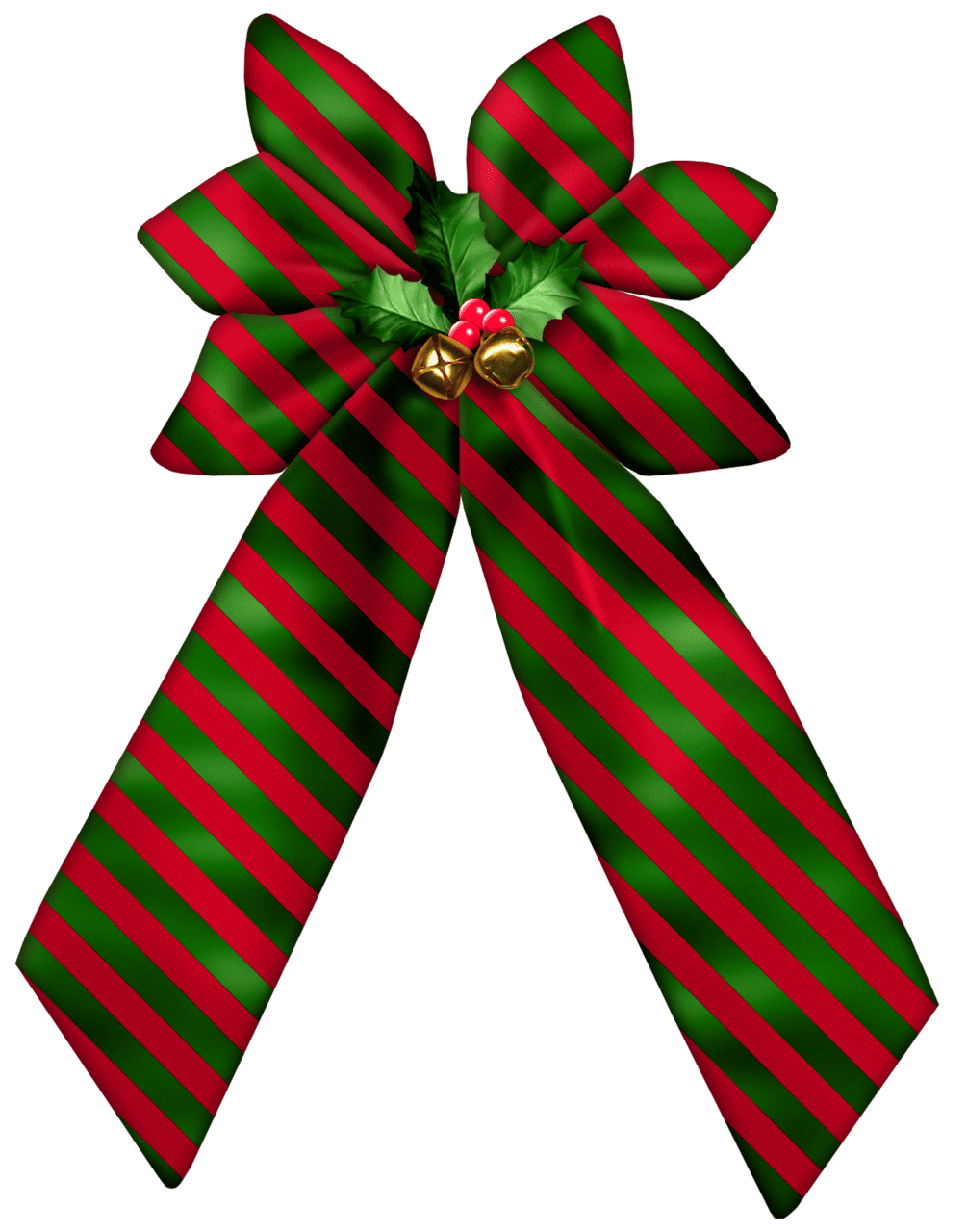 Christmas striped bow clipart vintage images