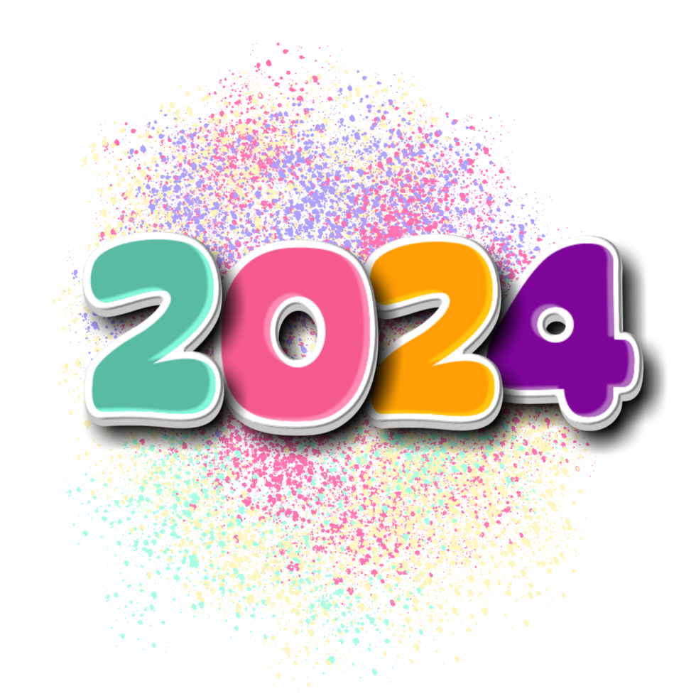 Happy new year 2024 clipart image 2