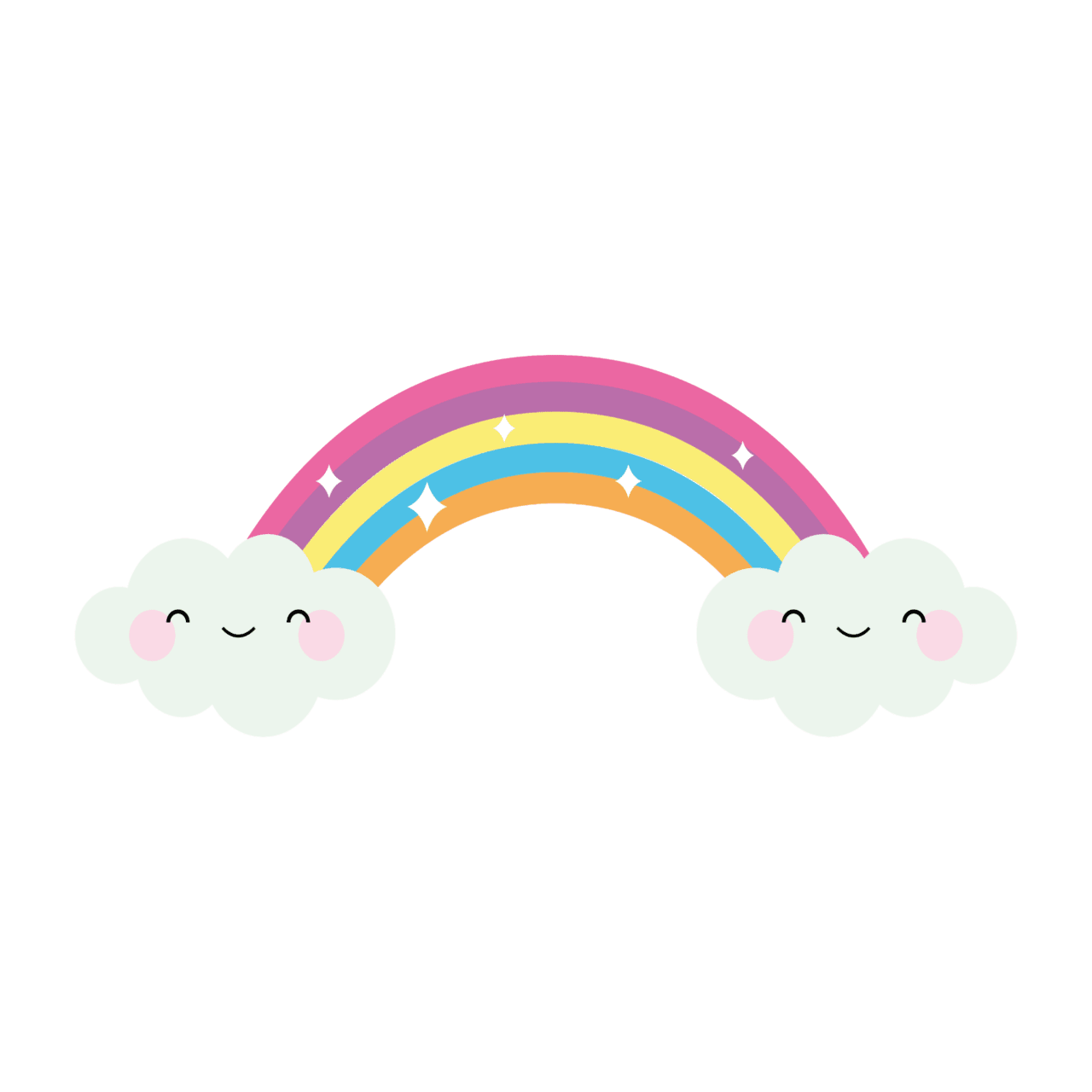 Mq cloud blush rainbow rainbows toedit clipart picture