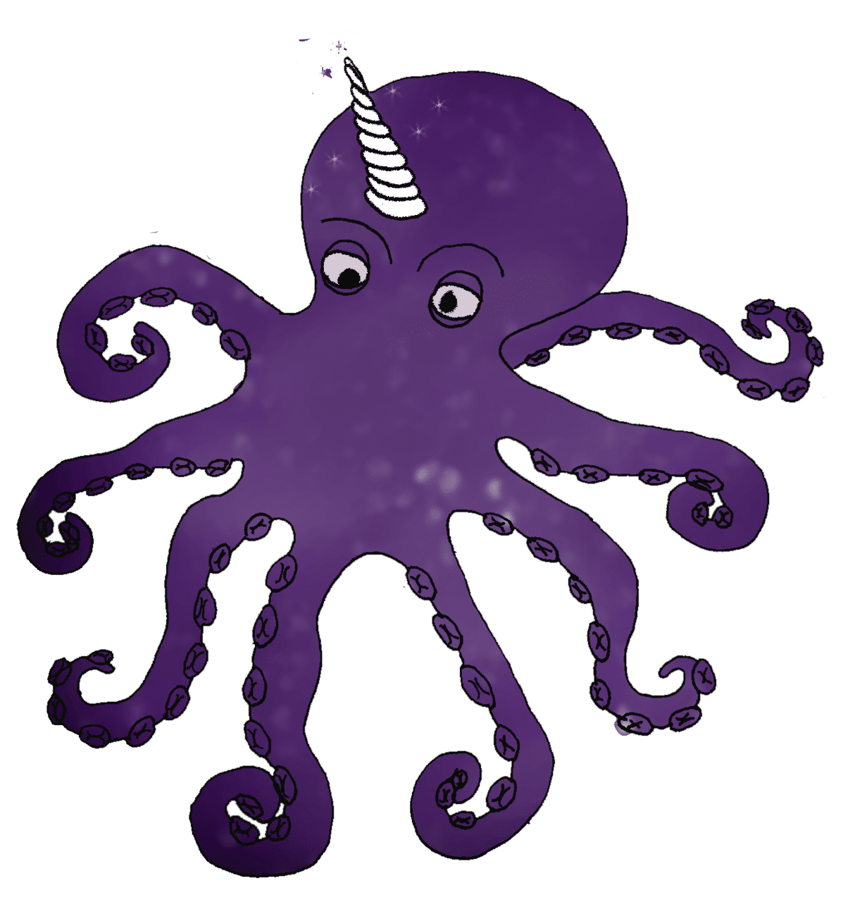 Octopus pin page clipart logo