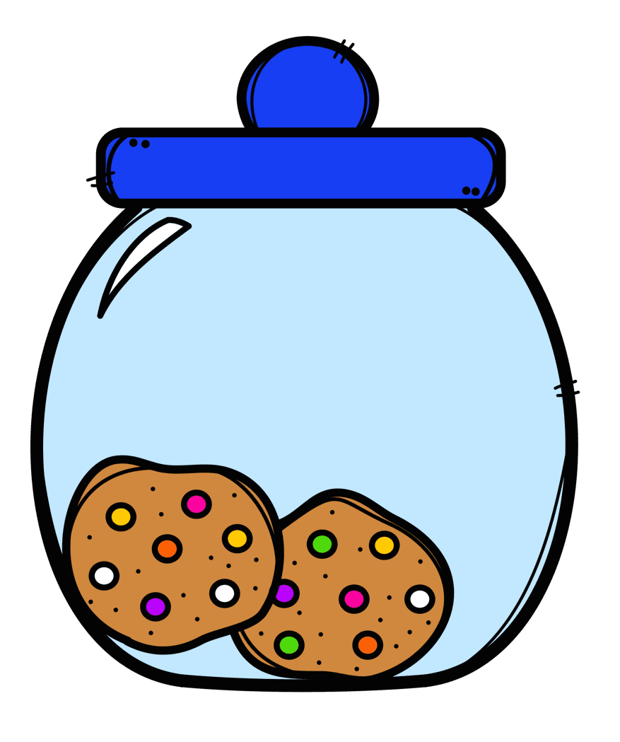 Cookie number activities for preschoolers clipart vector