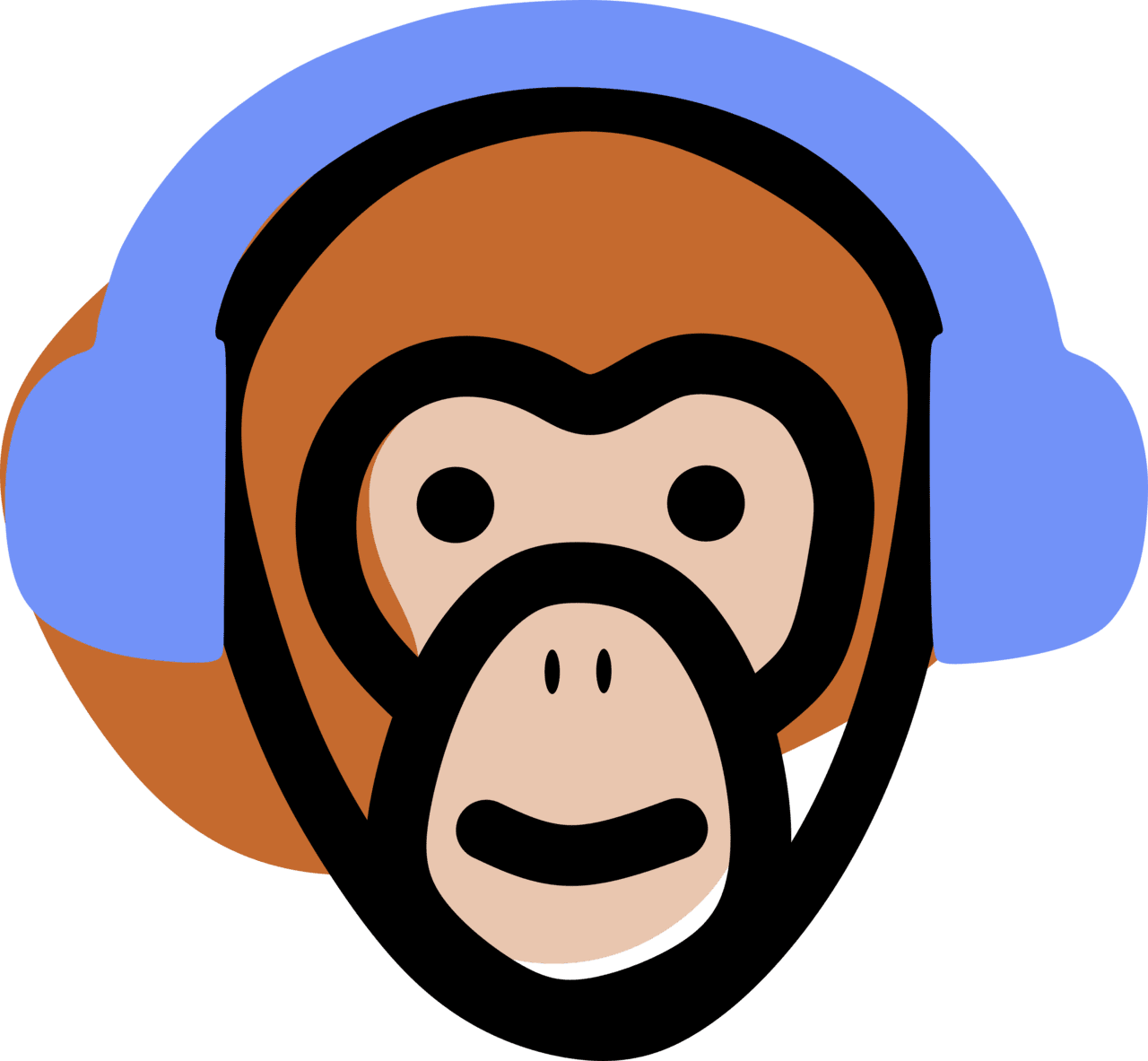 Wise monkey design clipart background