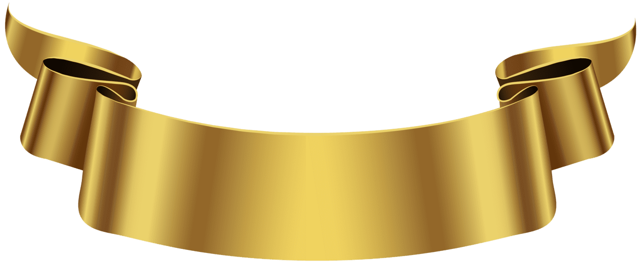 Golden banner clipart image