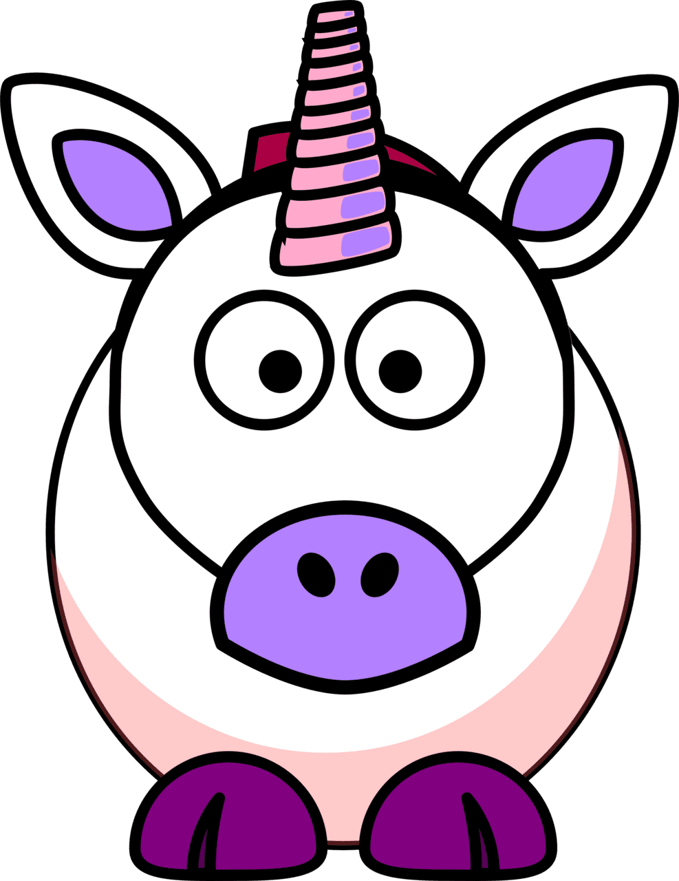 Cute cartoon unicorn bing clipart photo