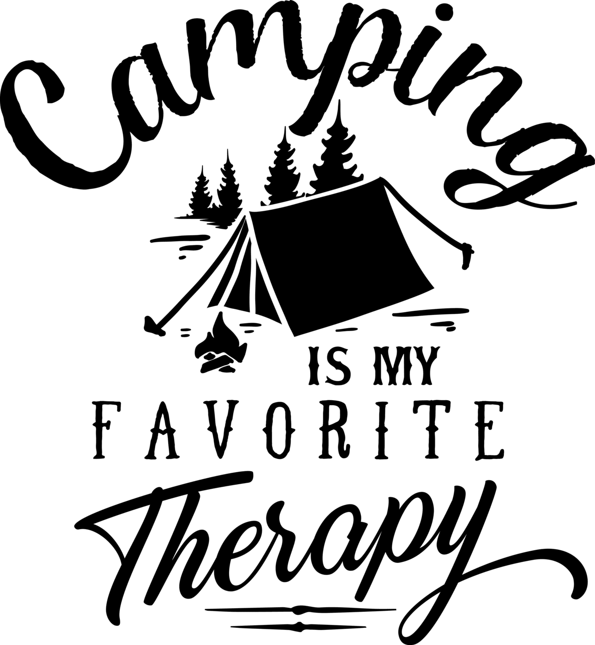 Camping pin page clipart photo